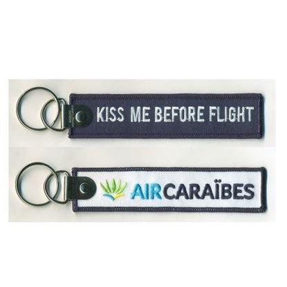 Image de AIR CARAIBES - Porte-clés flamme KISS ME BEFORE FLIGHT