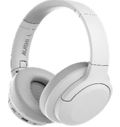 Image de AKASHI - Casque sans fil a reduction de bruit blanc 