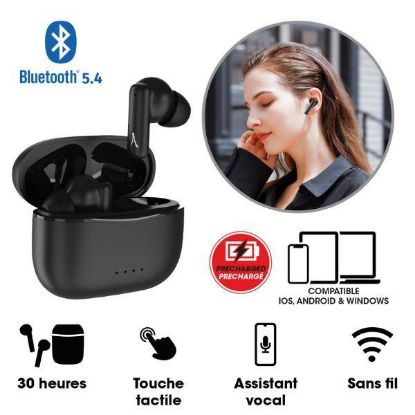 Image de AKASHI - Ecouteurs sans fil noirs NEW